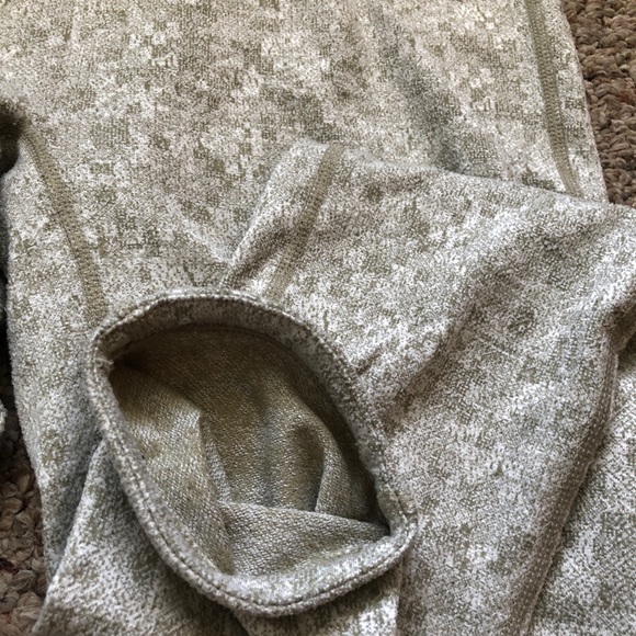 Gymshark Fleur Texture Khaki Marl Leggings - Picture 7 of 14